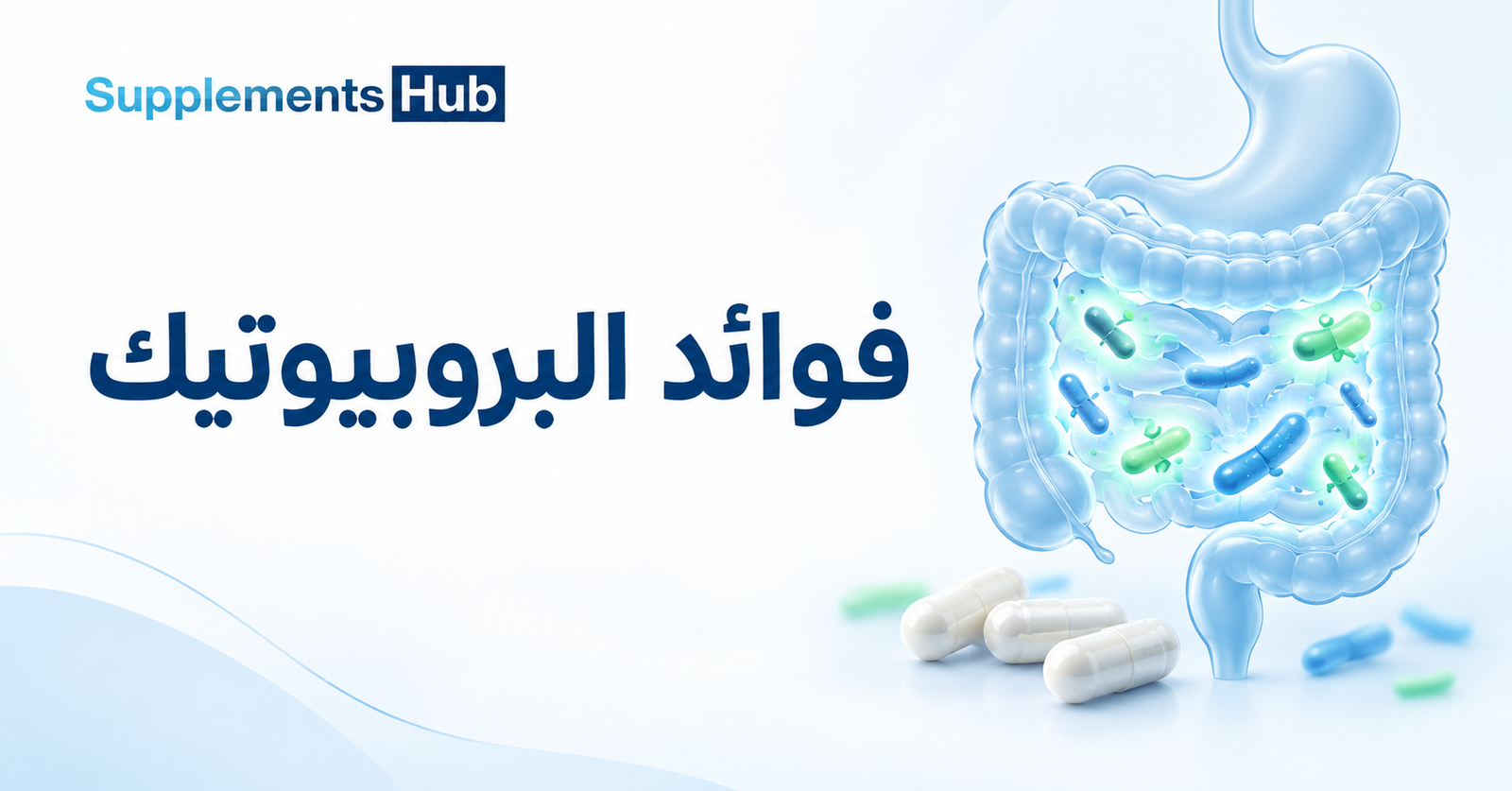 Illustrated Probiotic Gut Benefits Banner